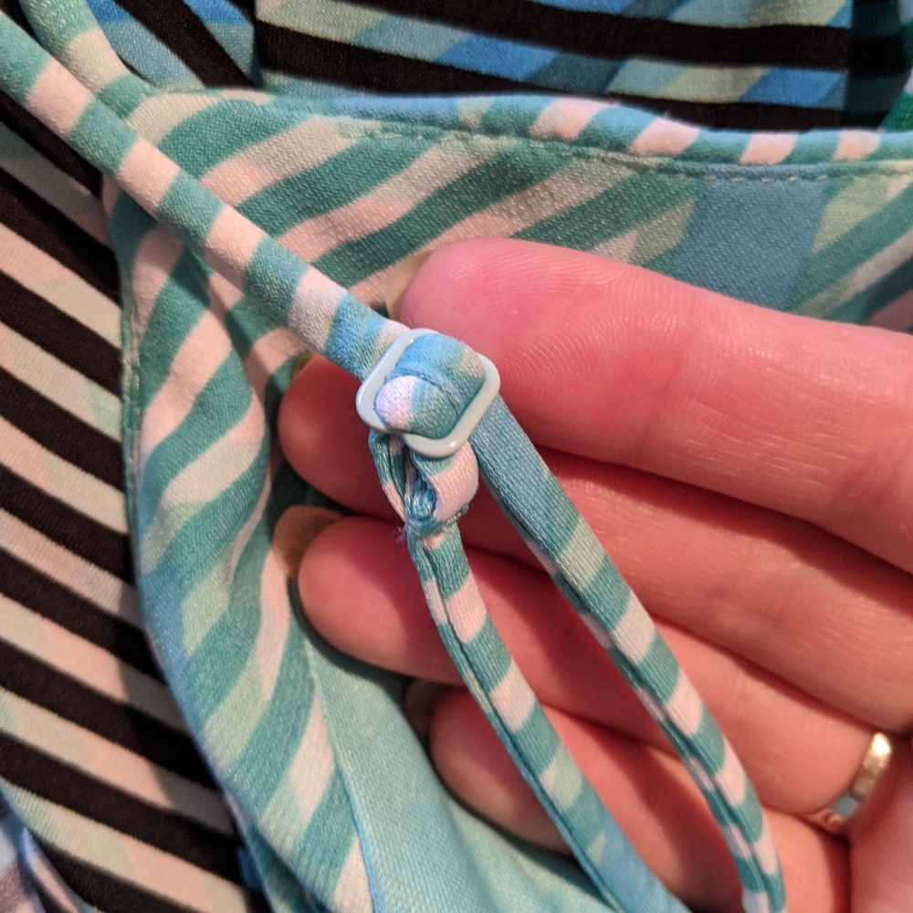 Vince Camuto Blue and Green Maxi Dress - Picture 11 of 12
